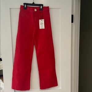 Zara Marine Fit Wide Leg Jean